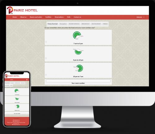 Pariz Hotel website